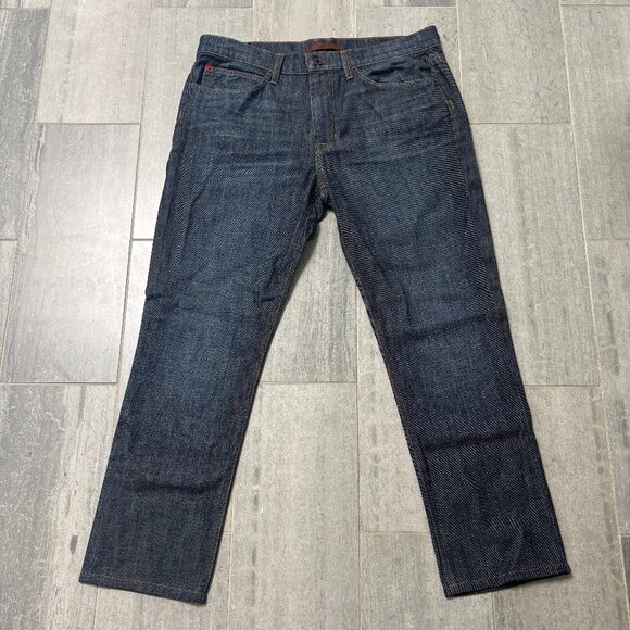 Joe’s Jeans Slouched Straight Fit 100% Cotton Denim Dark Wash Masato Size 36x30 - Picture 1 of 8